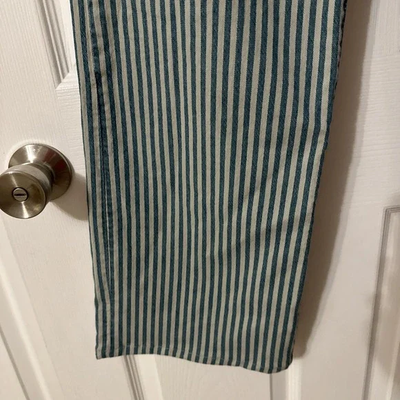 We The Free Free People Jeans 28x28 Blue Wide Leg Denim High Rise Distressed - Picture 3 of 11